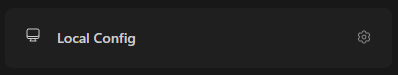 Local Config